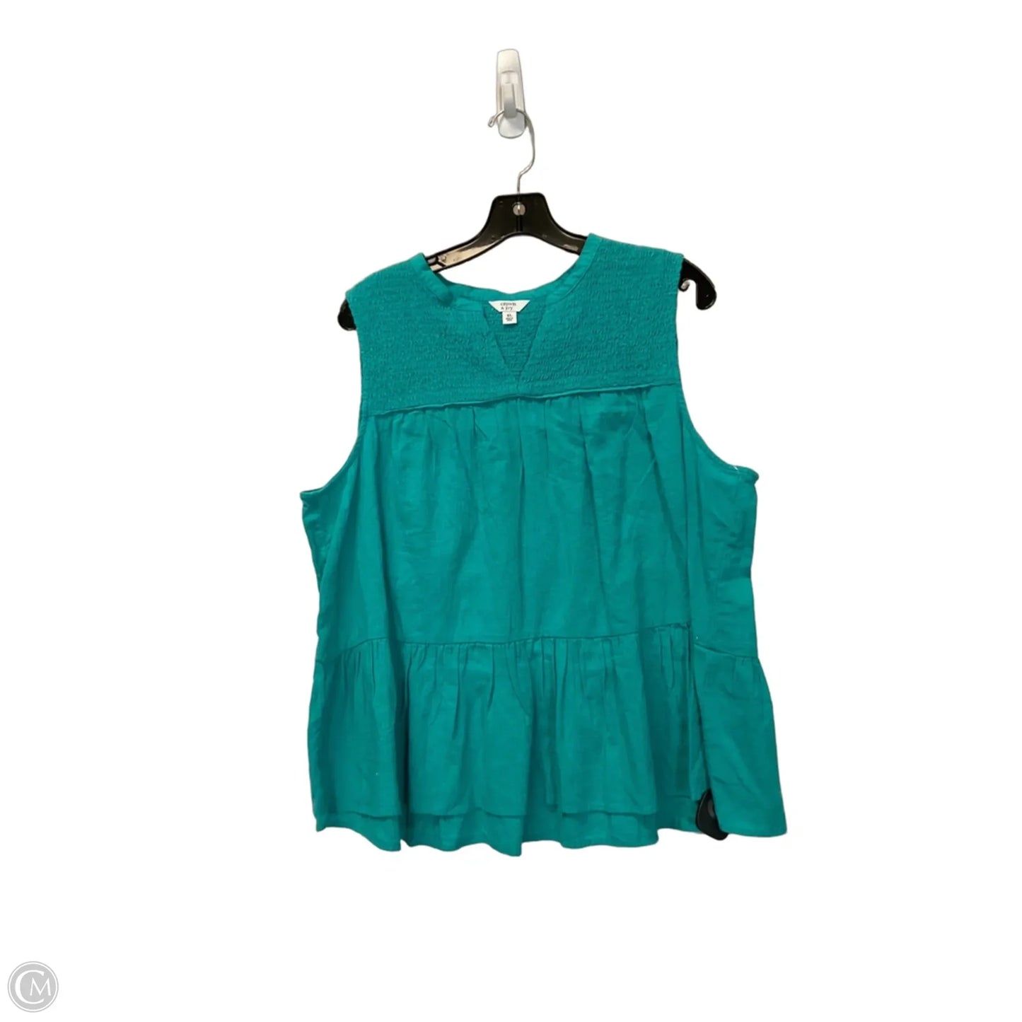 Top Sleeveless By Crown And Ivy In Blue, Size: Xl
