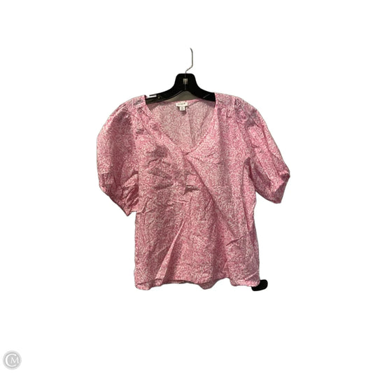 Top Short Sleeve By J. Crew In Pink, Size: S