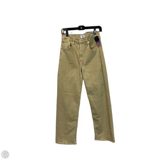 Jeans Straight By Citizens Of Humanity In Tan Denim, Size: 4