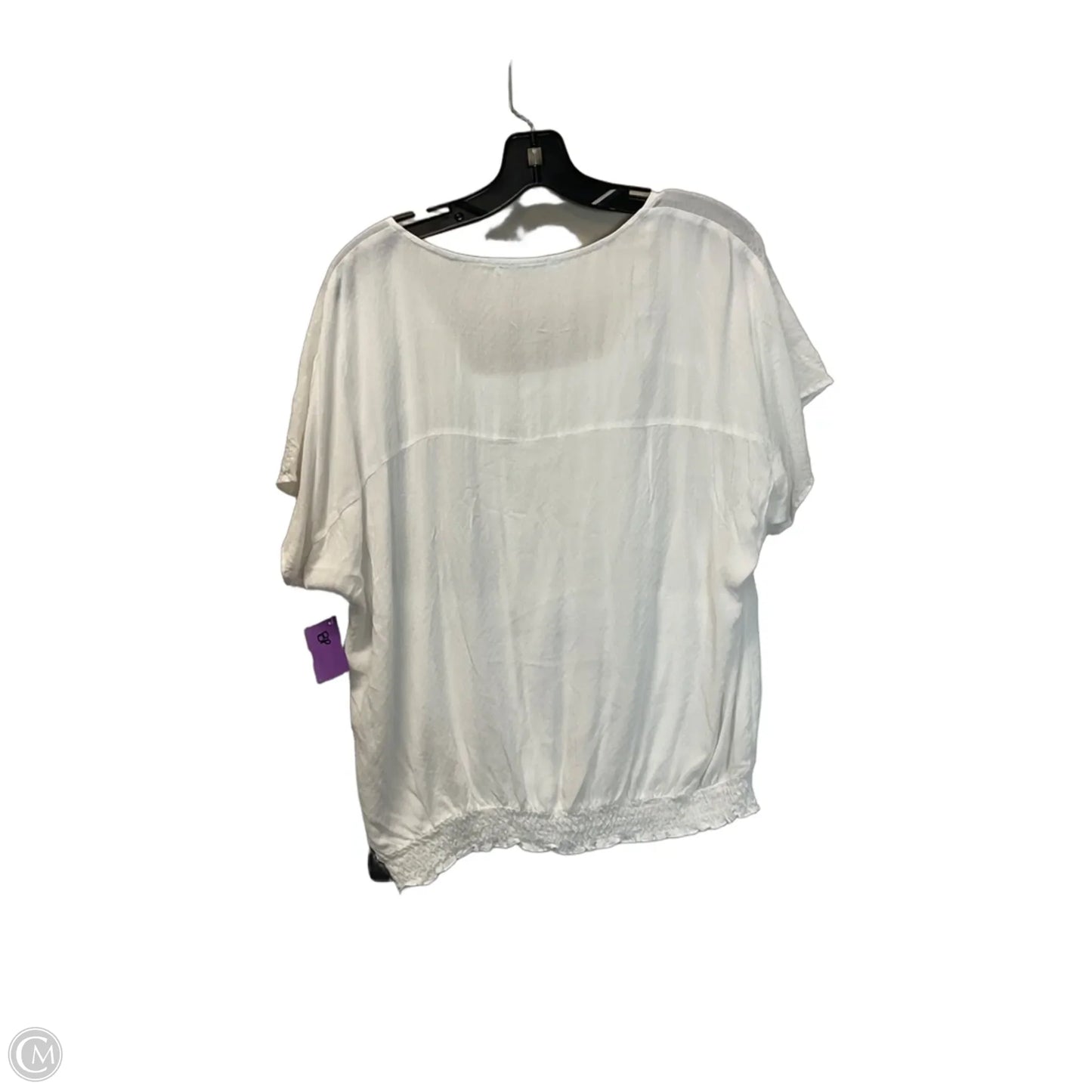 Top Short Sleeve By Maurices In White, Size: Xl
