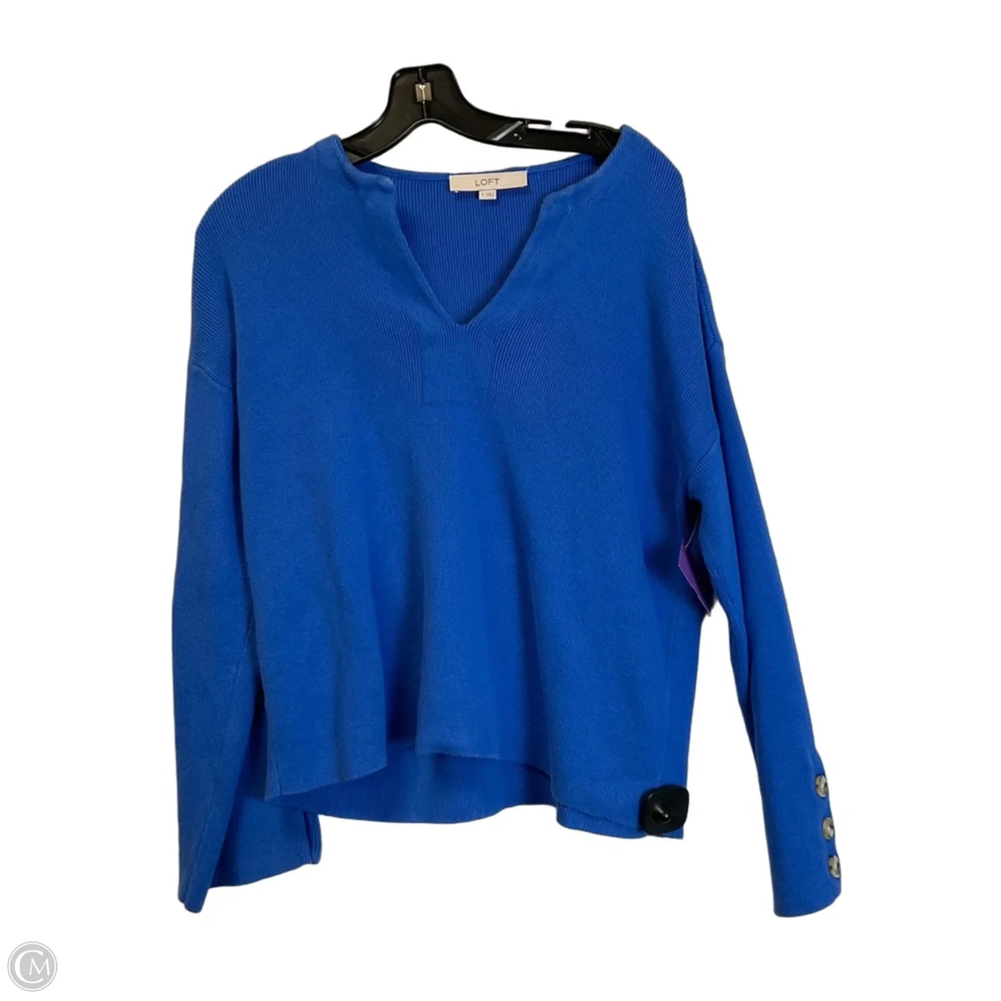 Top Long Sleeve By Loft In Blue, Size: S