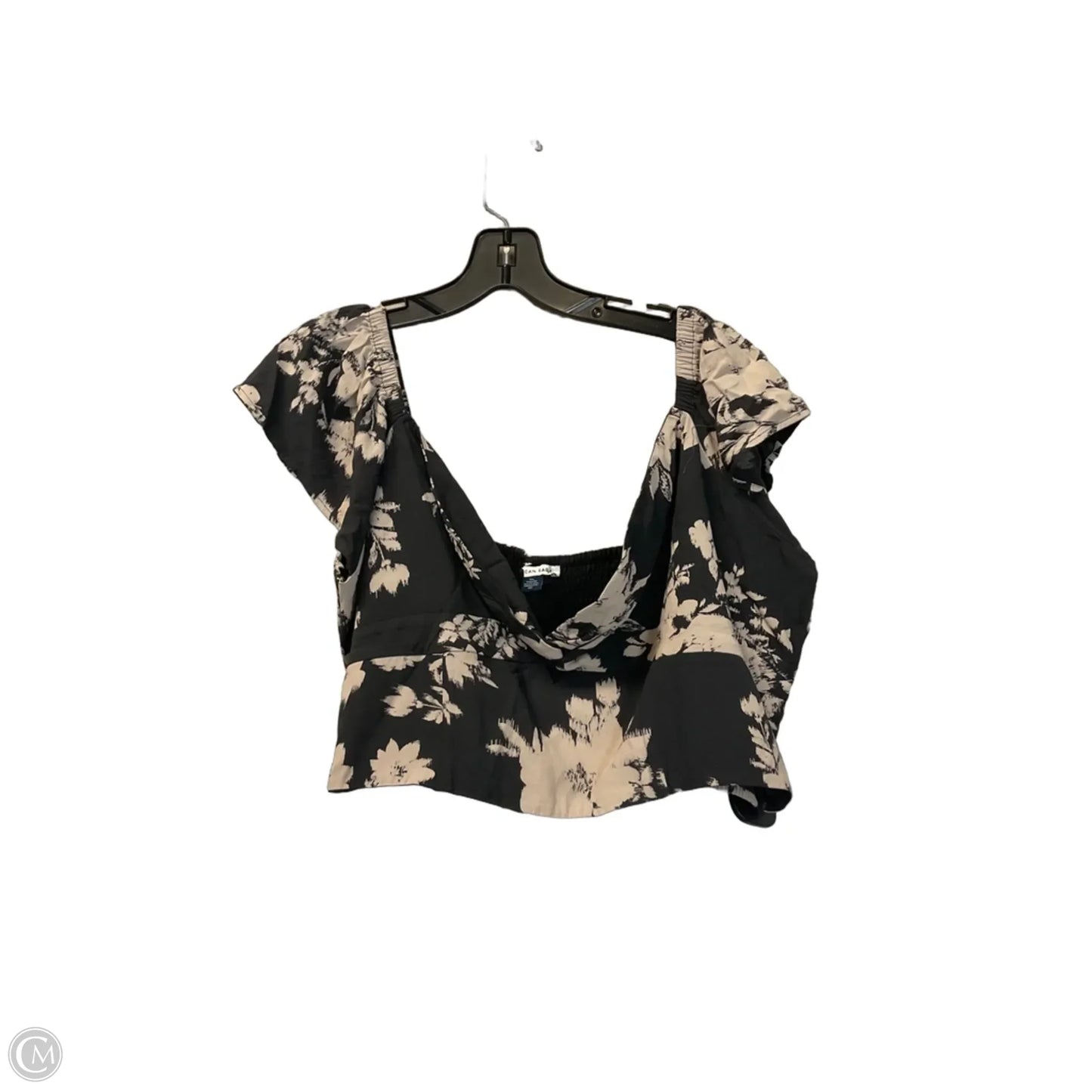Top Short Sleeve By American Eagle In Brown, Size: Xxl