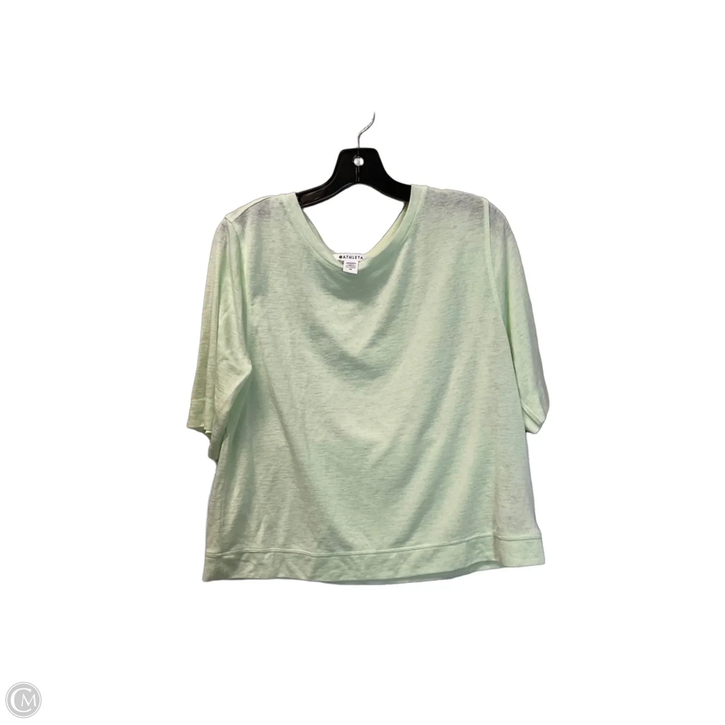 Top Short Sleeve Basic By Athleta In Green, Size: M