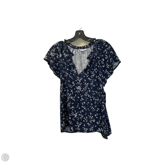 Top Sleeveless By Gap In Blue, Size: L
