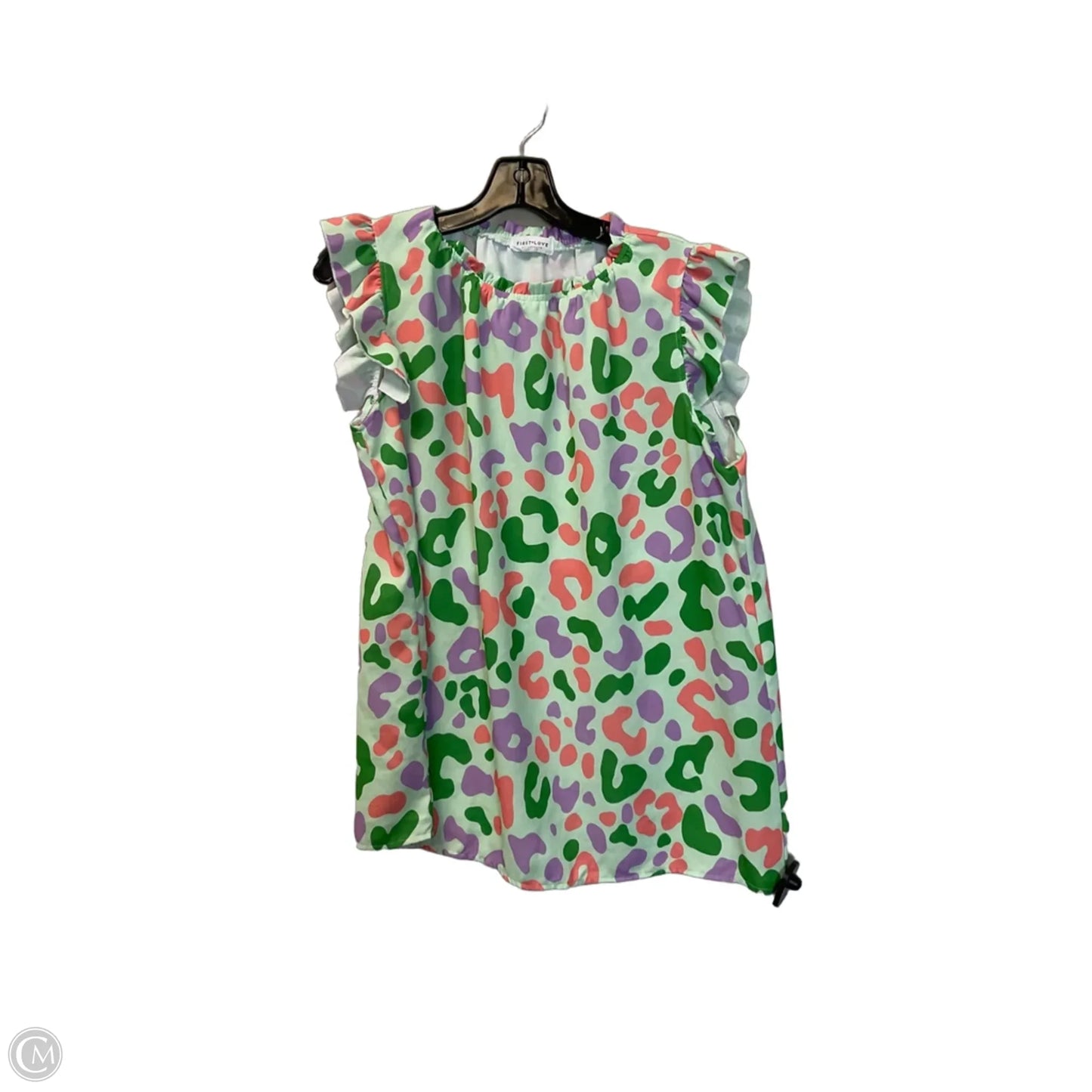 Top Sleeveless By First Love In Green, Size: M