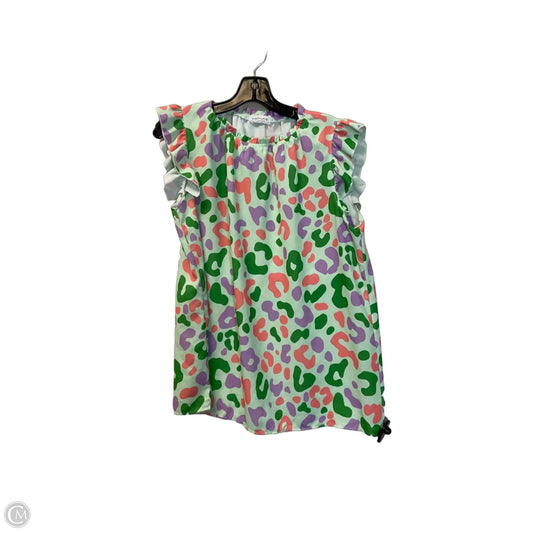 Top Sleeveless By First Love In Green, Size: M