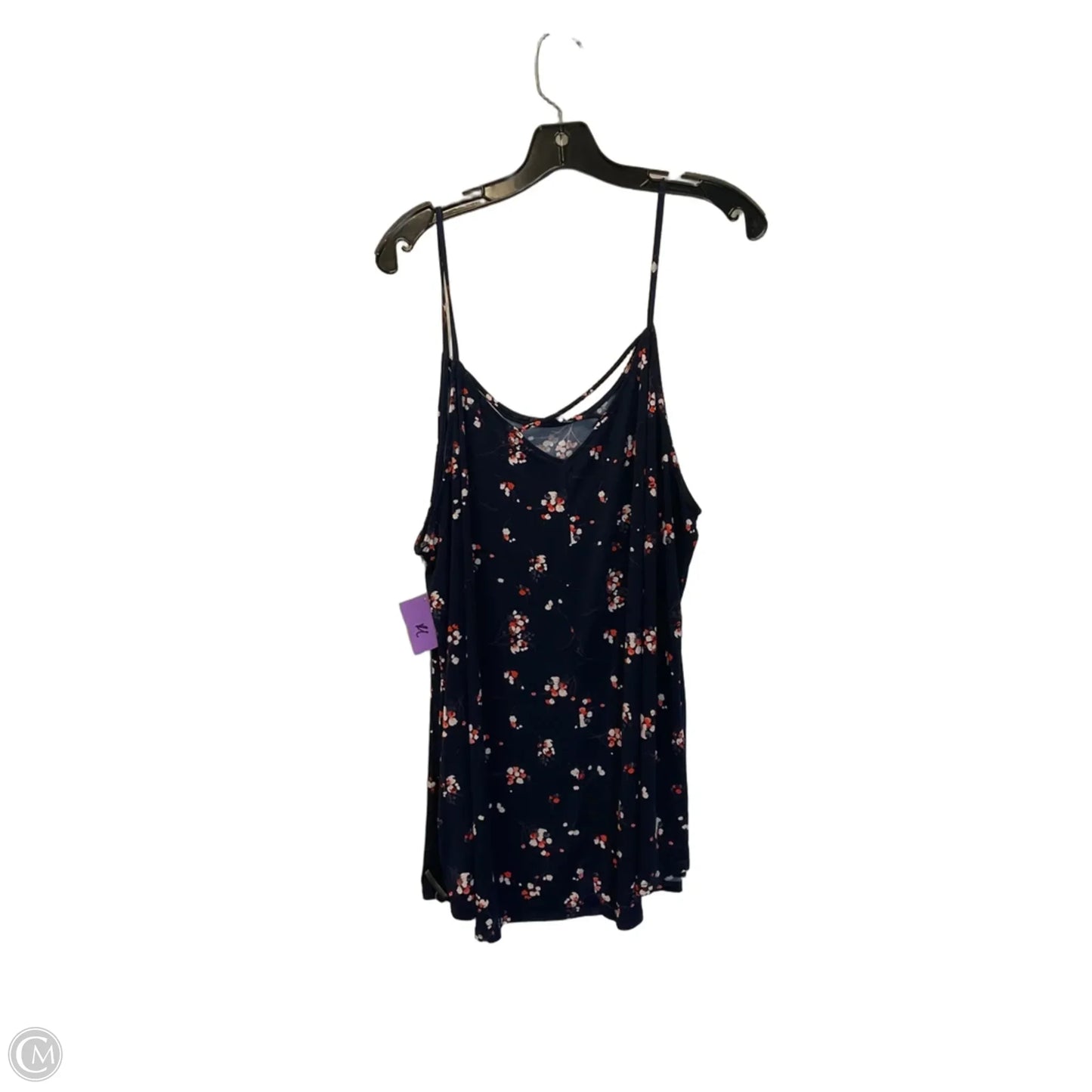 Top Sleeveless By Kaileigh In Navy, Size: 3x