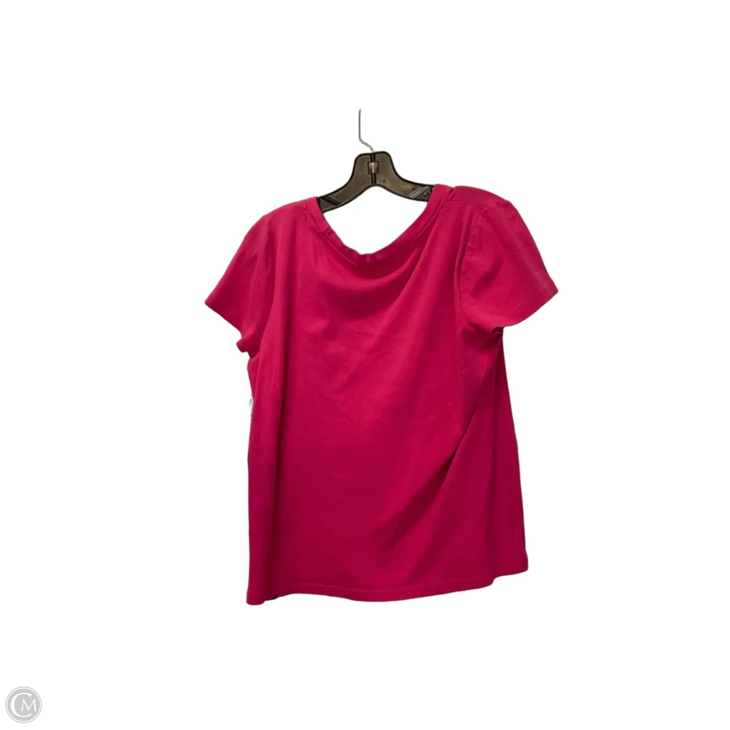 Top Short Sleeve Basic By Lauren By Ralph Lauren In Pink, Size: Xl