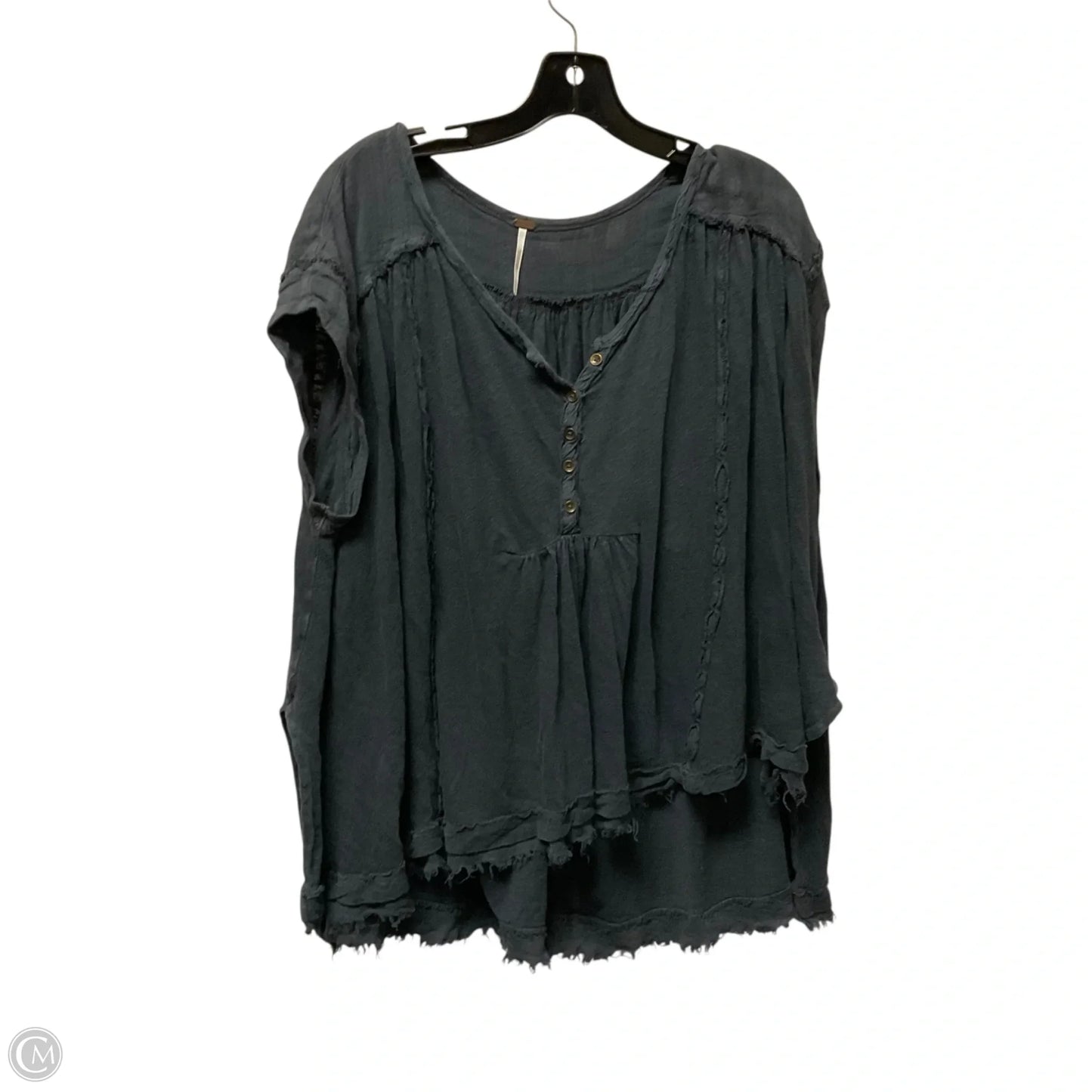 Top Short Sleeve By Free People In Grey, Size: S