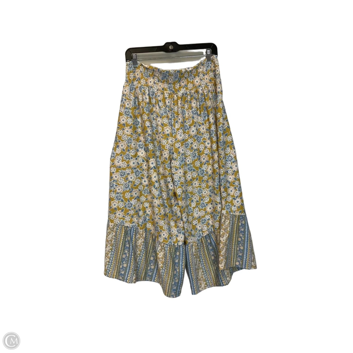 Pants Wide Leg By Cato In Yellow, Size: L