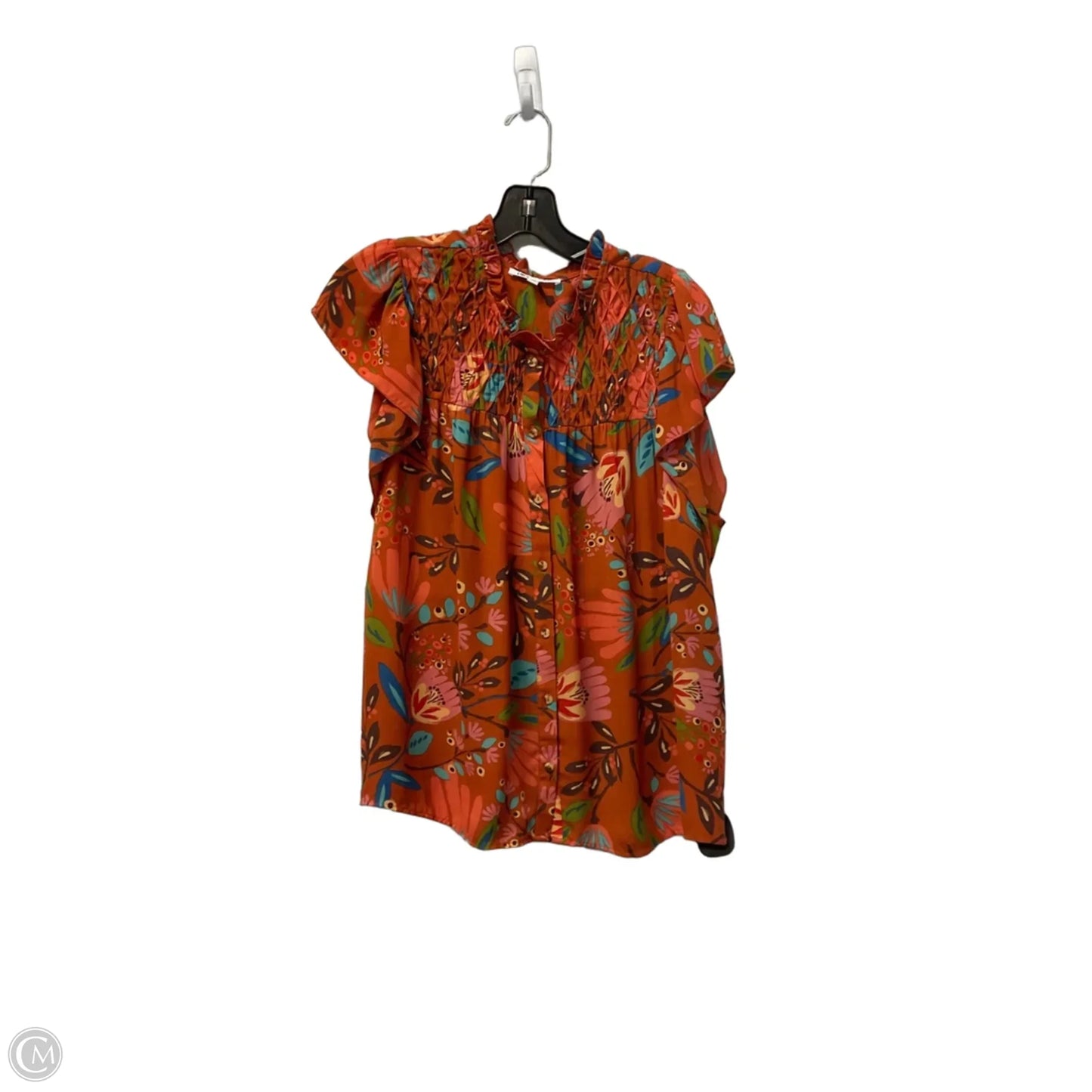 Top Short Sleeve By Dr2 In Orange, Size: Xl