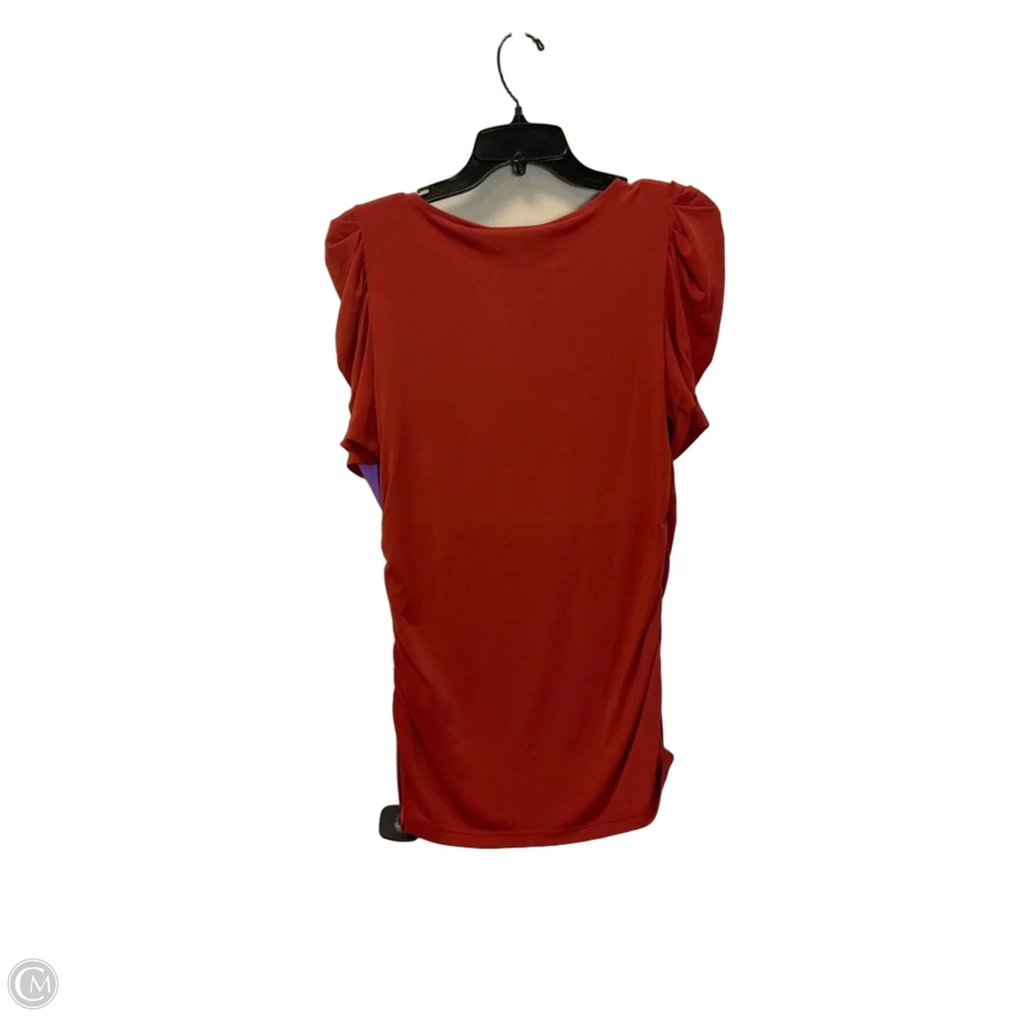 Top Short Sleeve By Dkny In Red, Size: M