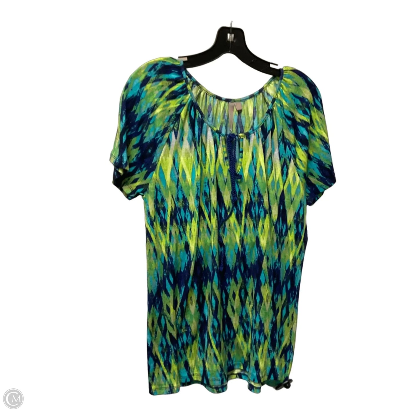 Top Short Sleeve By Clothes Mentor In Green, Size: Xl