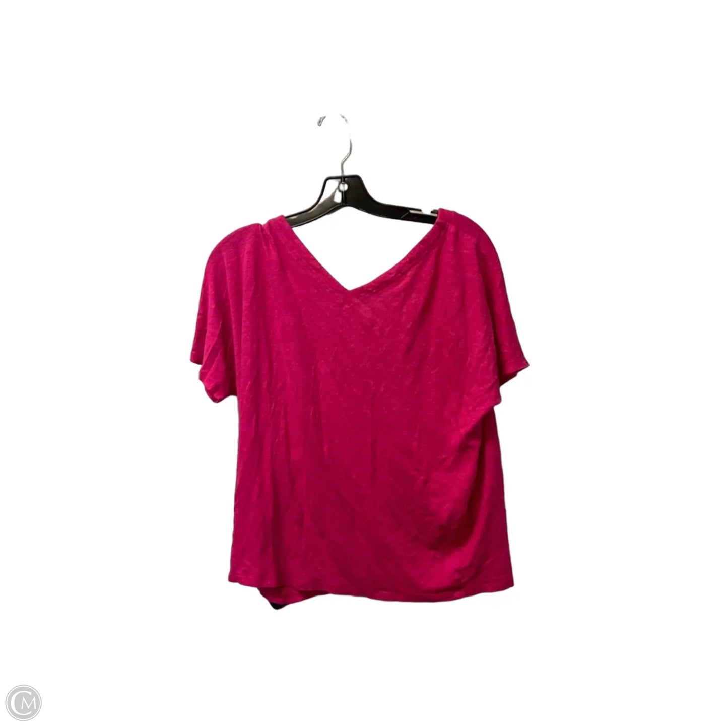 Top Short Sleeve Basic By Chicos In Pink, Size: L