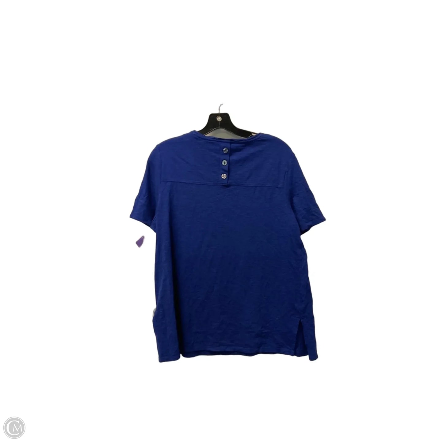 Top Short Sleeve Basic By Chicos In Blue, Size: L