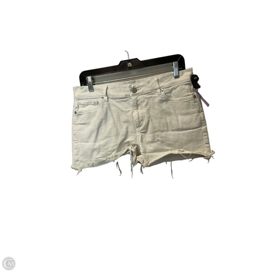 Shorts By Loft In White Denim, Size: 6
