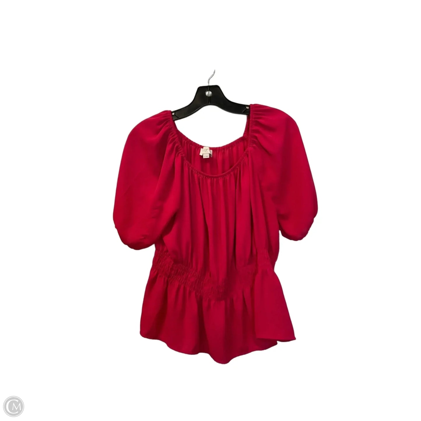 Top Short Sleeve By Loft In Red, Size: M