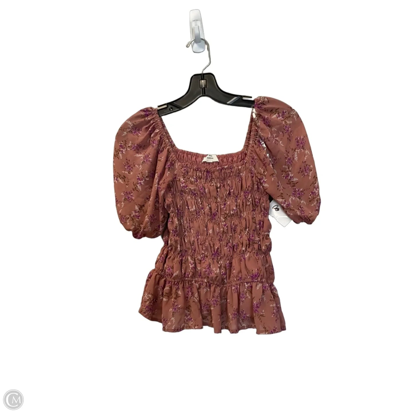 Top Short Sleeve By Entro In Floral Print, Size: S