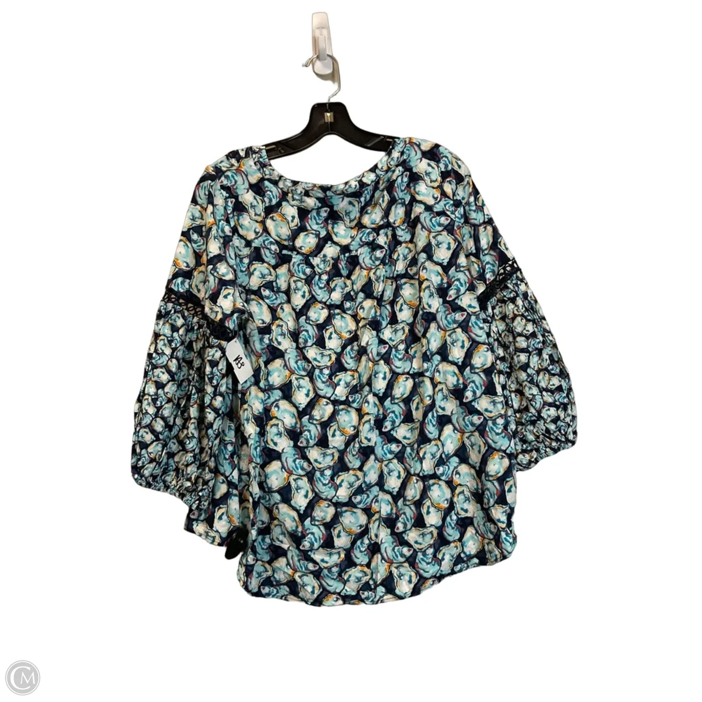 Top Long Sleeve By Crown And Ivy In Navy, Size: L