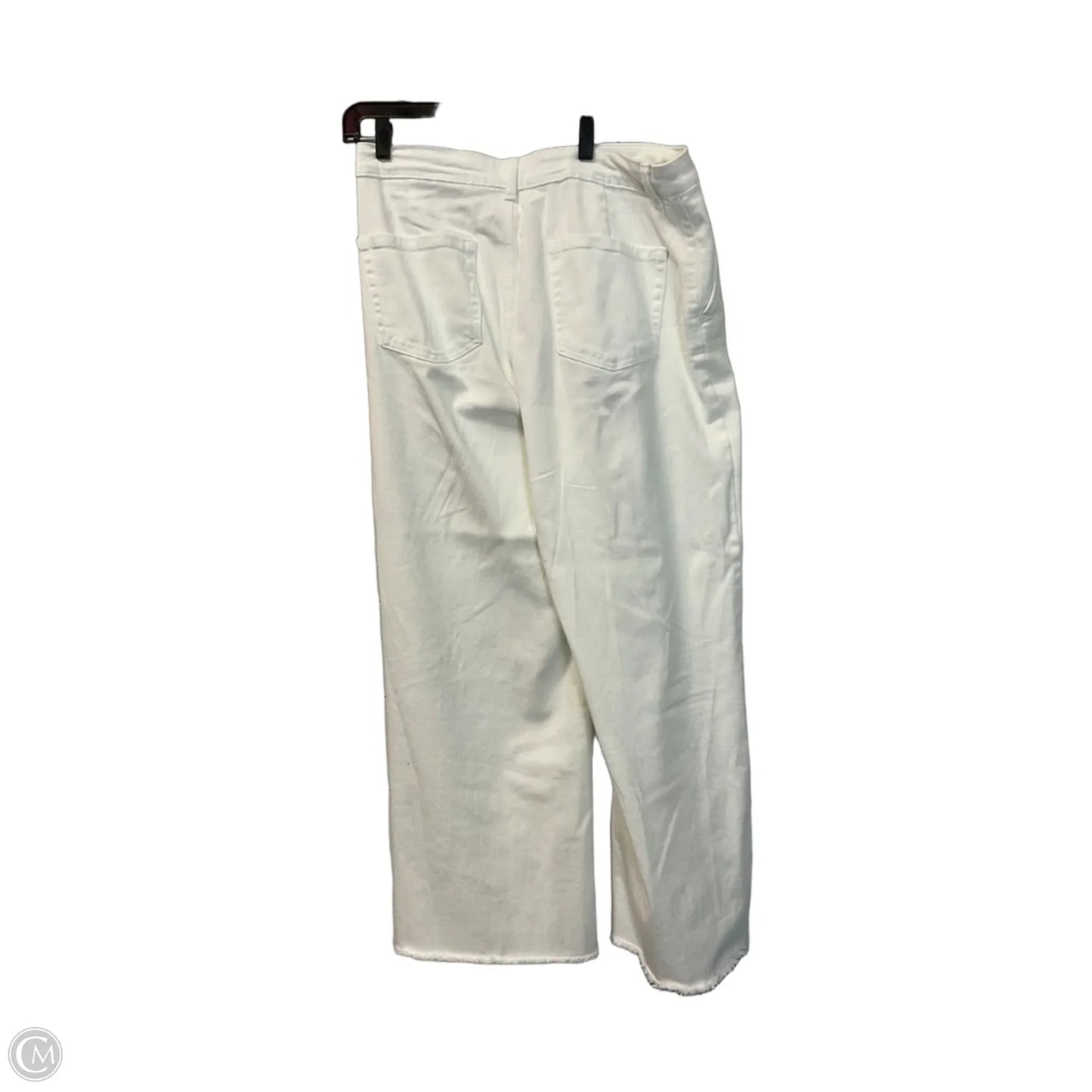 Jeans Wide Leg By Style And Company In White Denim, Size: 16