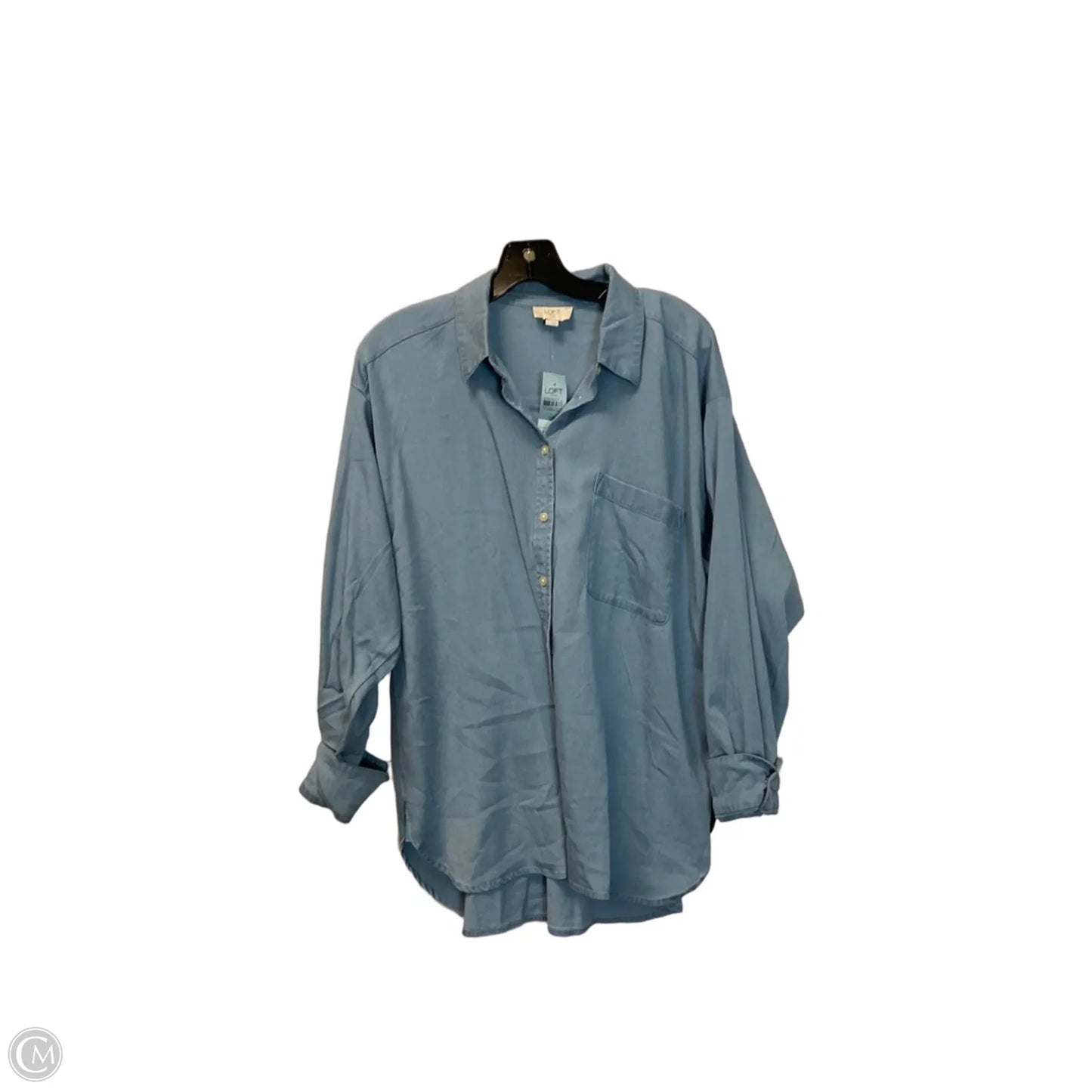 Top Long Sleeve By Loft In Blue, Size: Lp