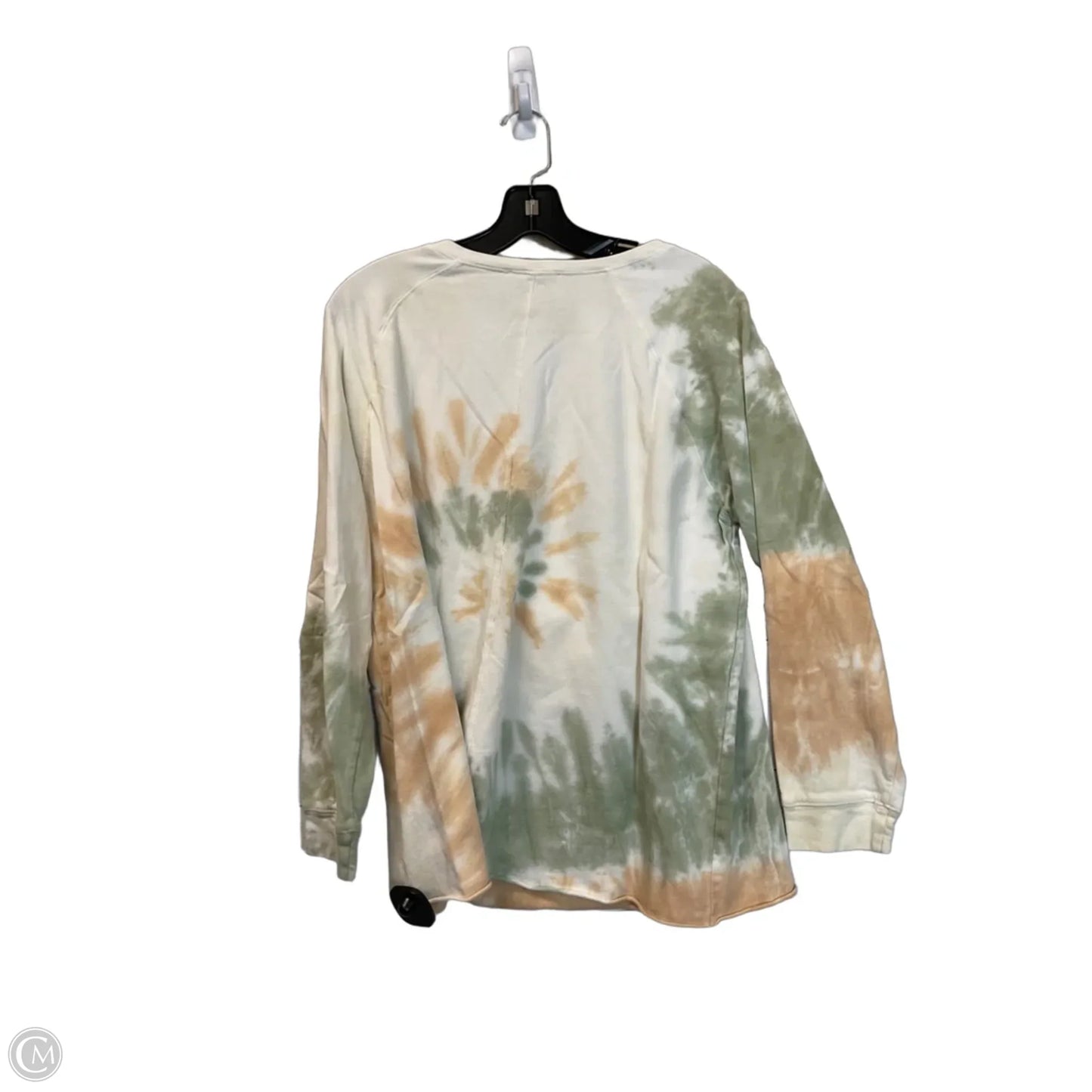Top Long Sleeve Basic By Easel In Tie Dye Print, Size: M