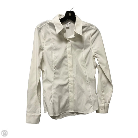 Top Long Sleeve Basic By Athleta In White, Size: Xs