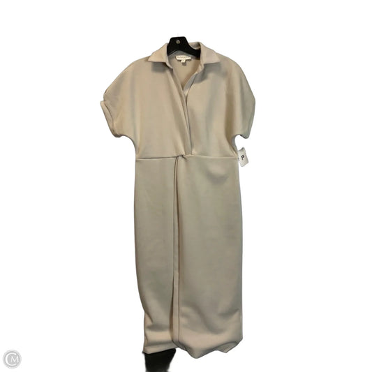 Dress Casual Midi By Cynthia Rowley In Tan, Size: Xs