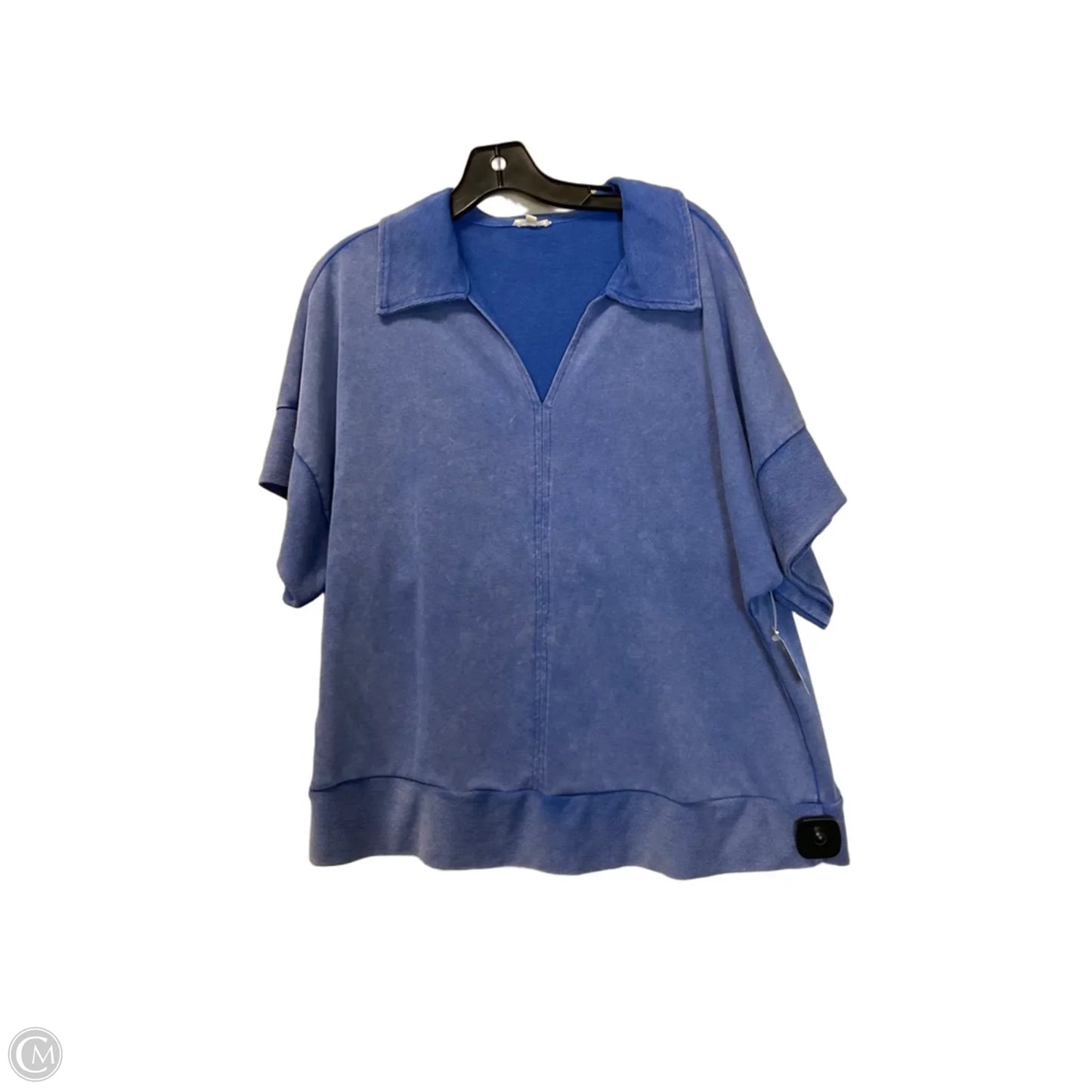 Top Short Sleeve By Jodifl In Blue, Size: Xl