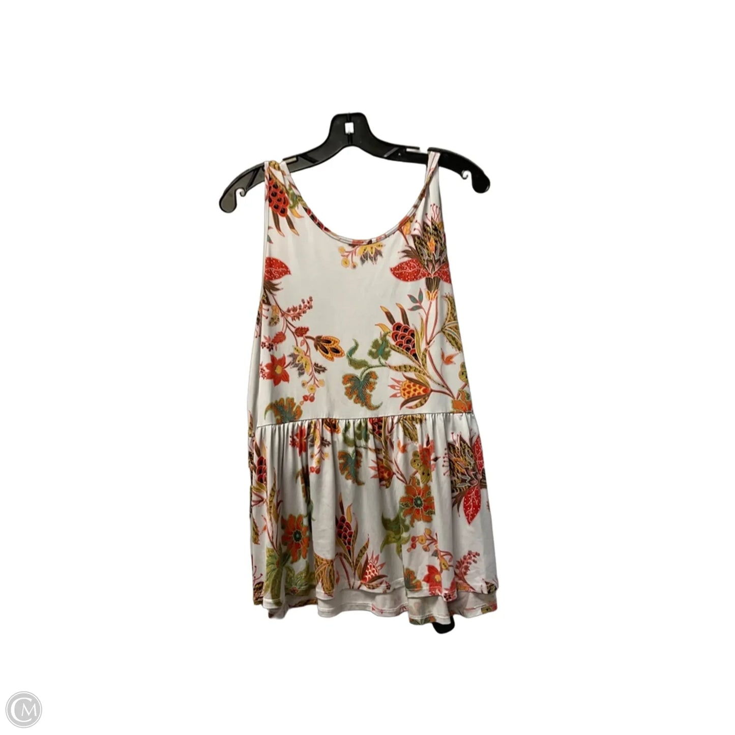Top Sleeveless By Clothes Mentor In White, Size: L