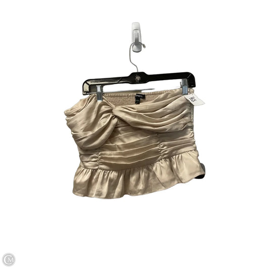 Top Sleeveless By Express In Tan, Size: L