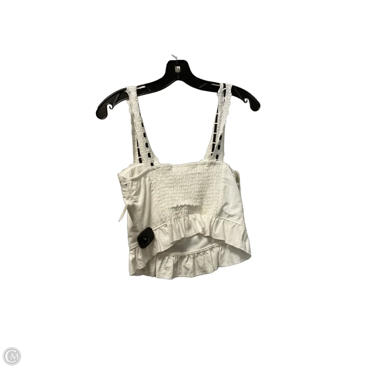 Top Sleeveless By Kirious In White, Size: M