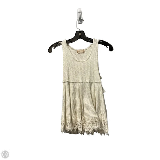 Top Sleeveless By Altard State In Cream, Size: L
