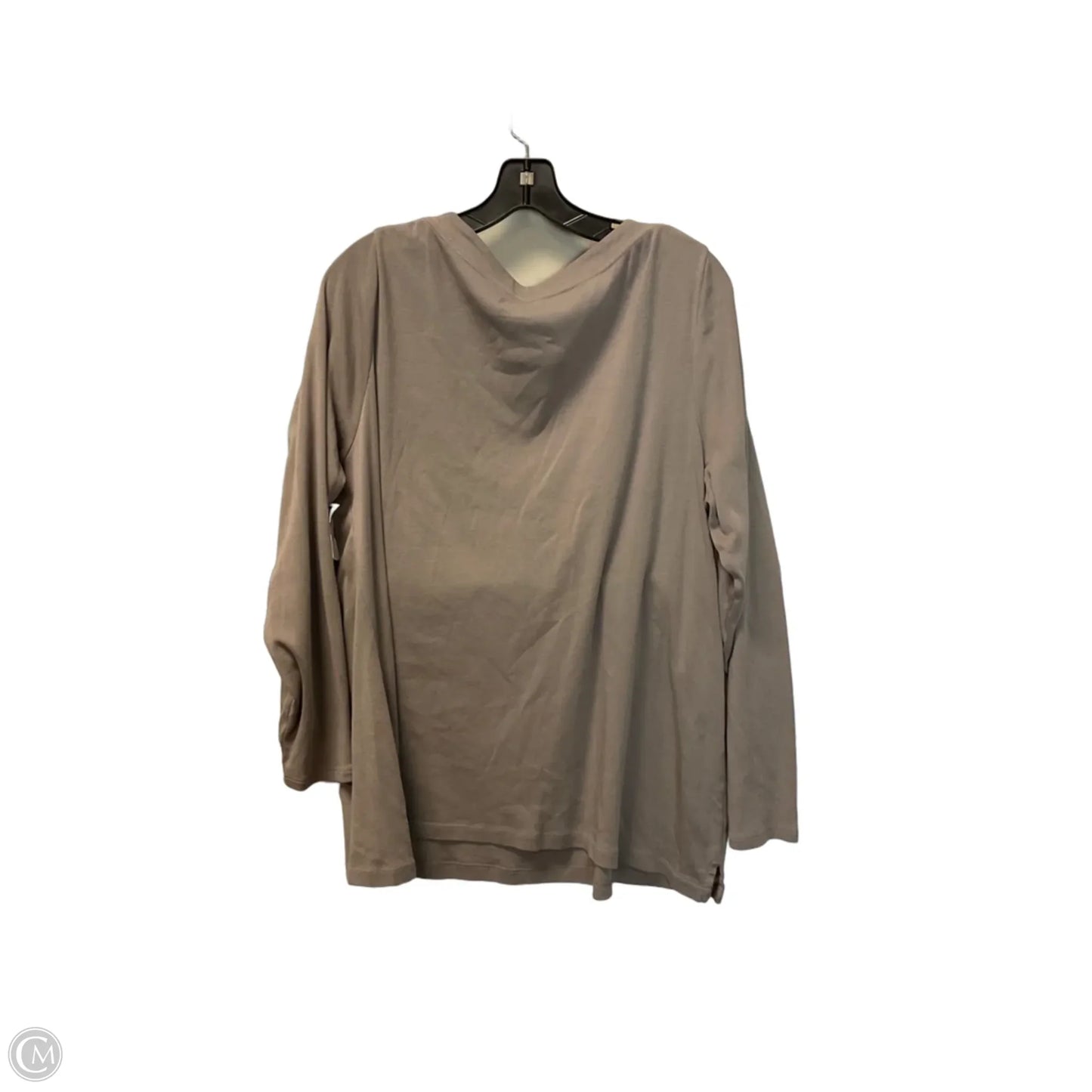 Top Long Sleeve Basic By Chicos In Brown, Size: Xl
