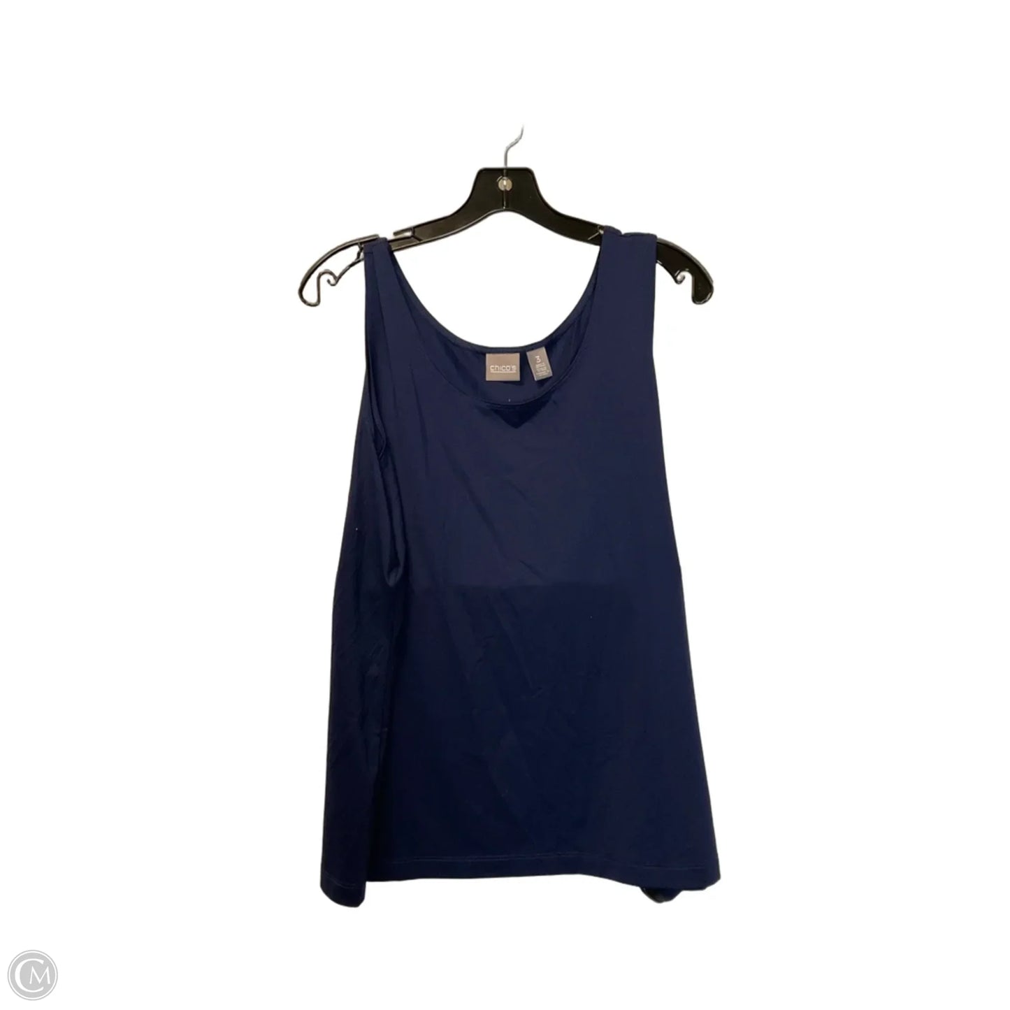 Top Sleeveless Basic By Chicos In Blue, Size: L