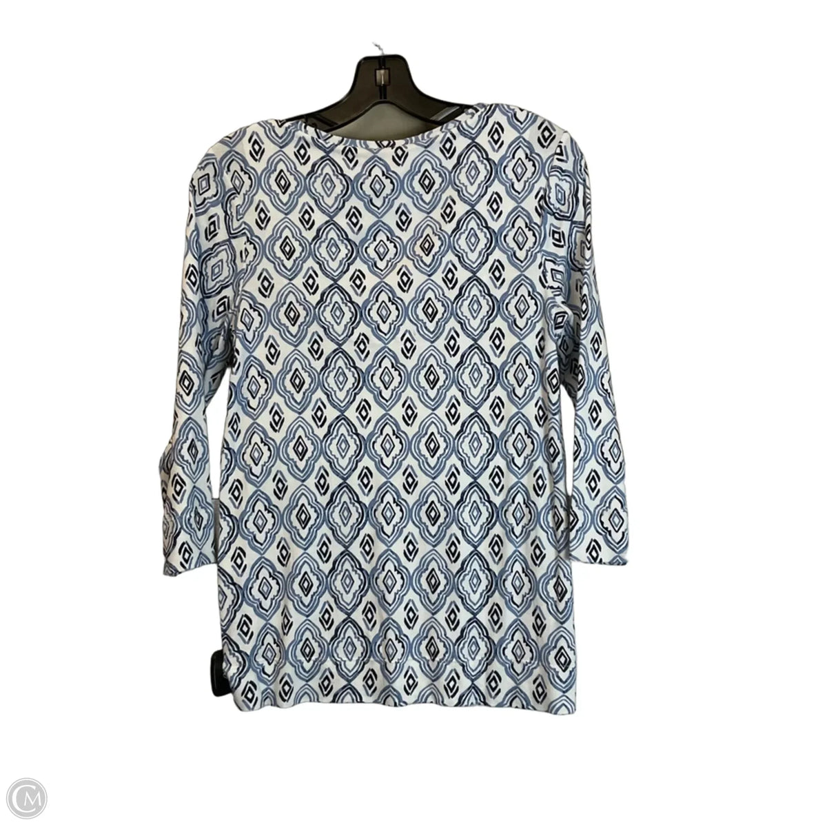 Top Long Sleeve By Chicos In Blue, Size: S