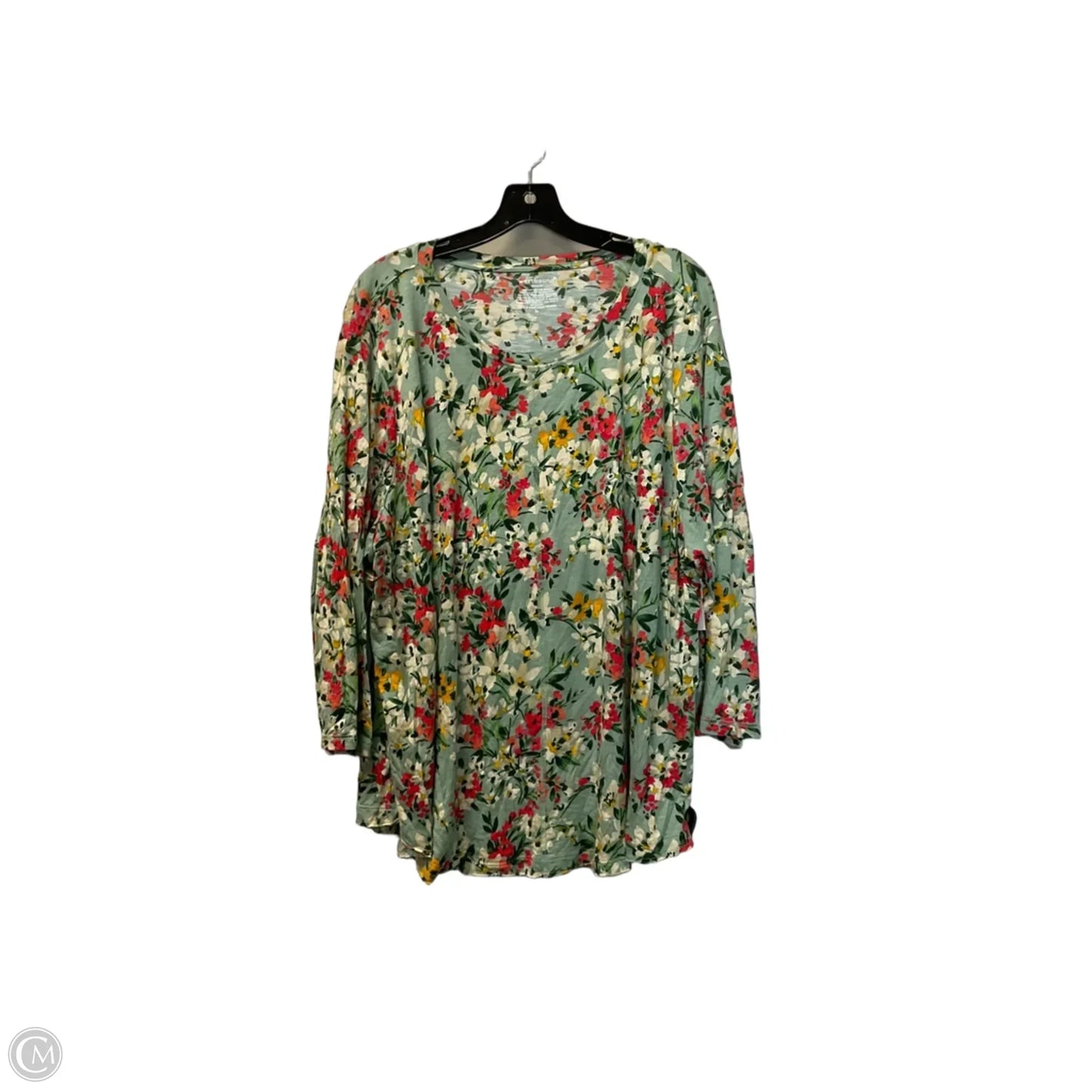 Top Short Sleeve Basic By West Bound In Green, Size: 3x