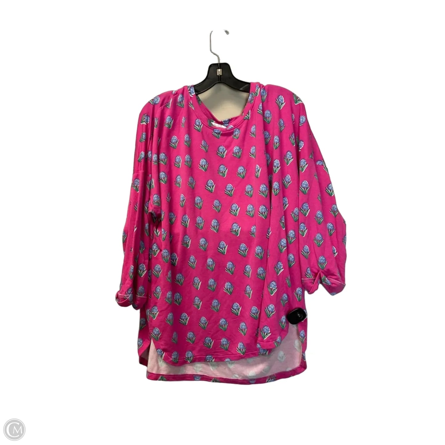 Top Long Sleeve Basic By Crown And Ivy In Pink, Size: Xxl