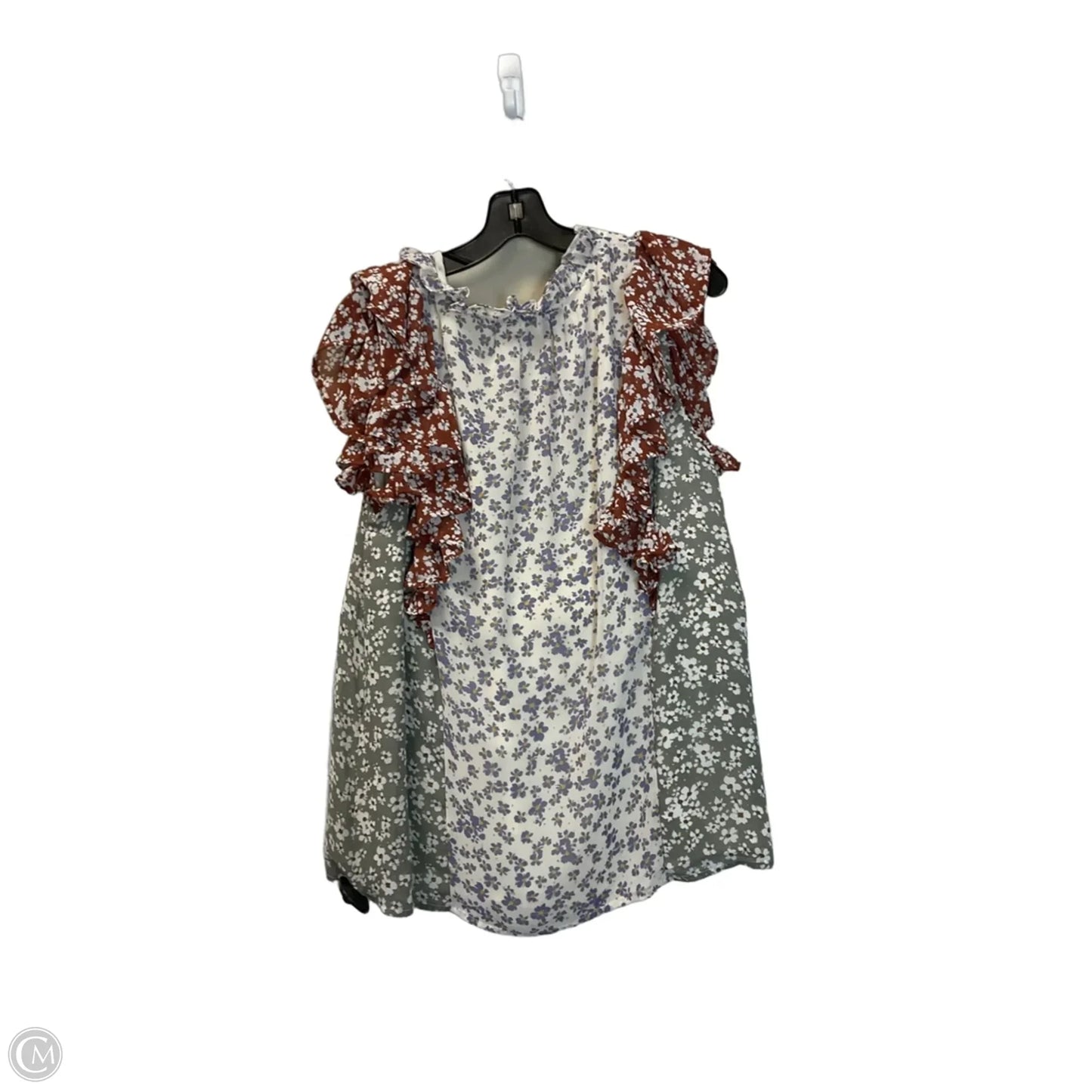 Top Sleeveless By Entro In Floral Print, Size: L
