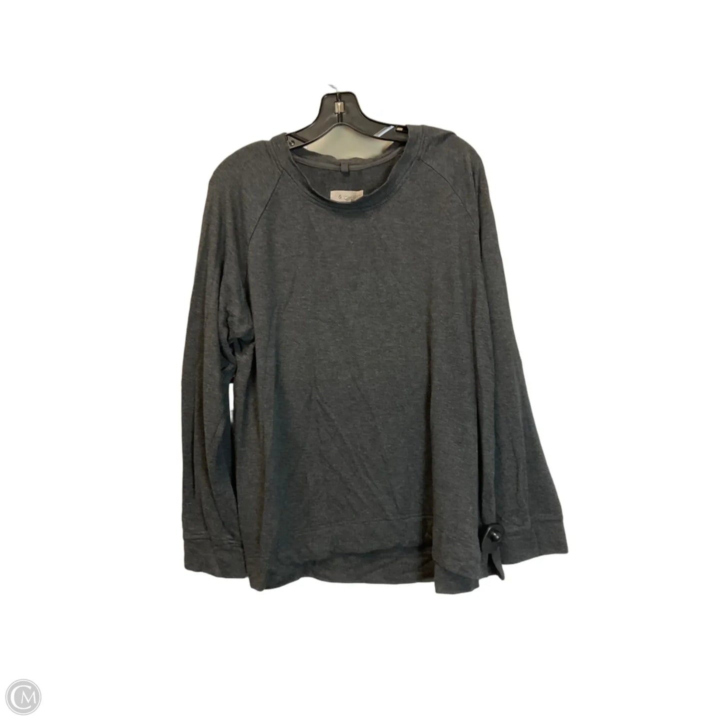 Top Long Sleeve Basic By Lou And Grey In Grey, Size: Xl