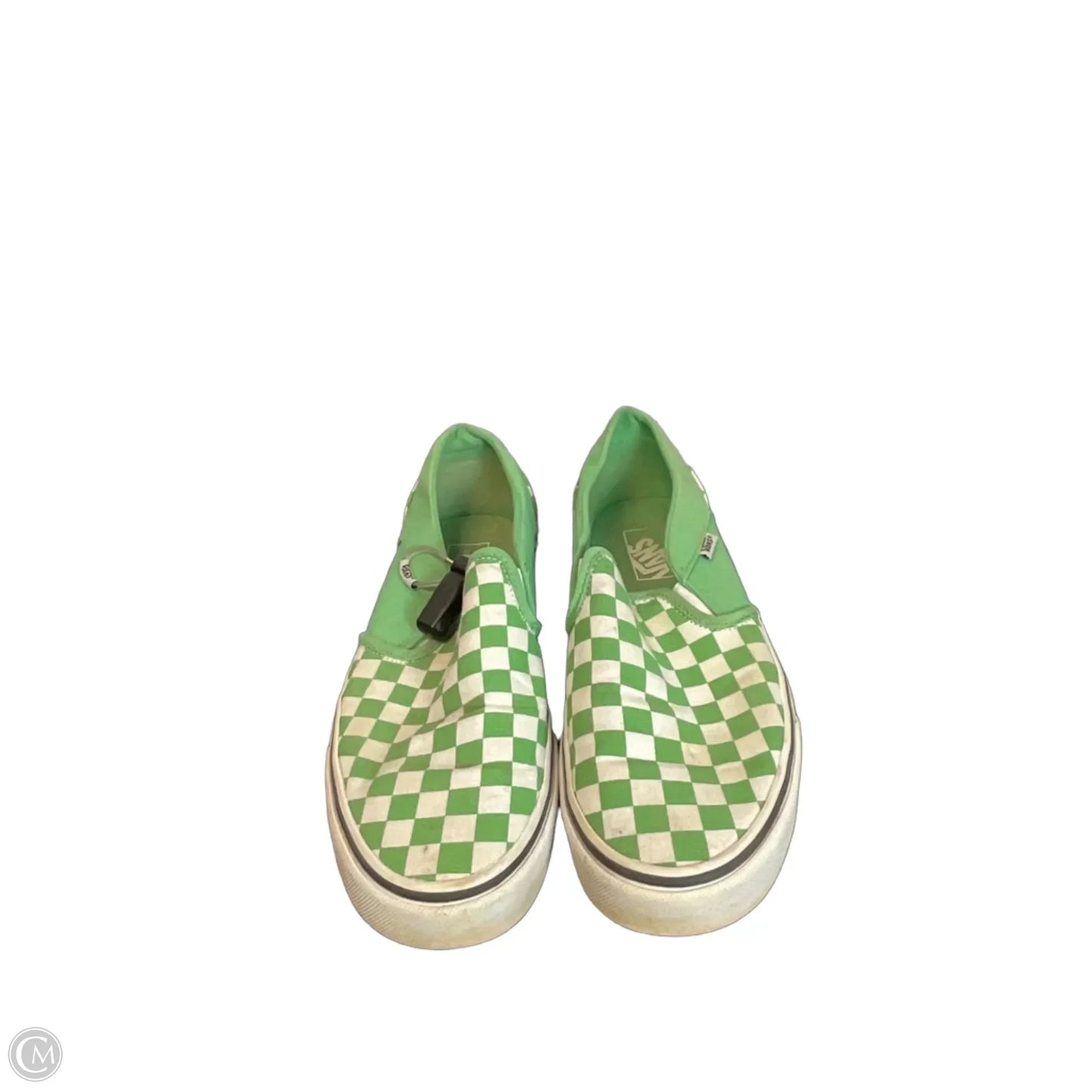 Shoes Flats By Vans In Green, Size: 11