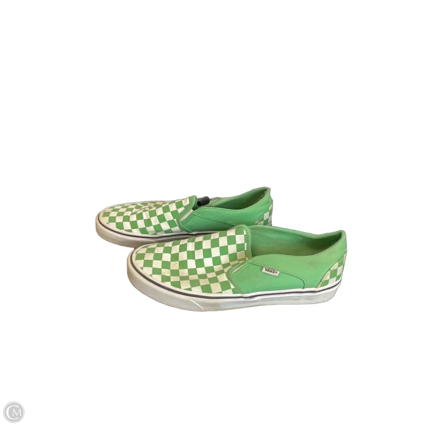 Shoes Flats By Vans In Green, Size: 11