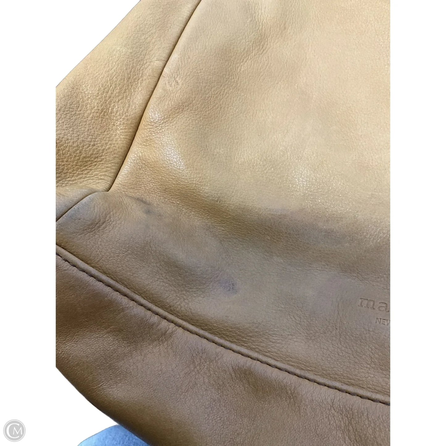 Handbag Leather By Margot, Size: Medium