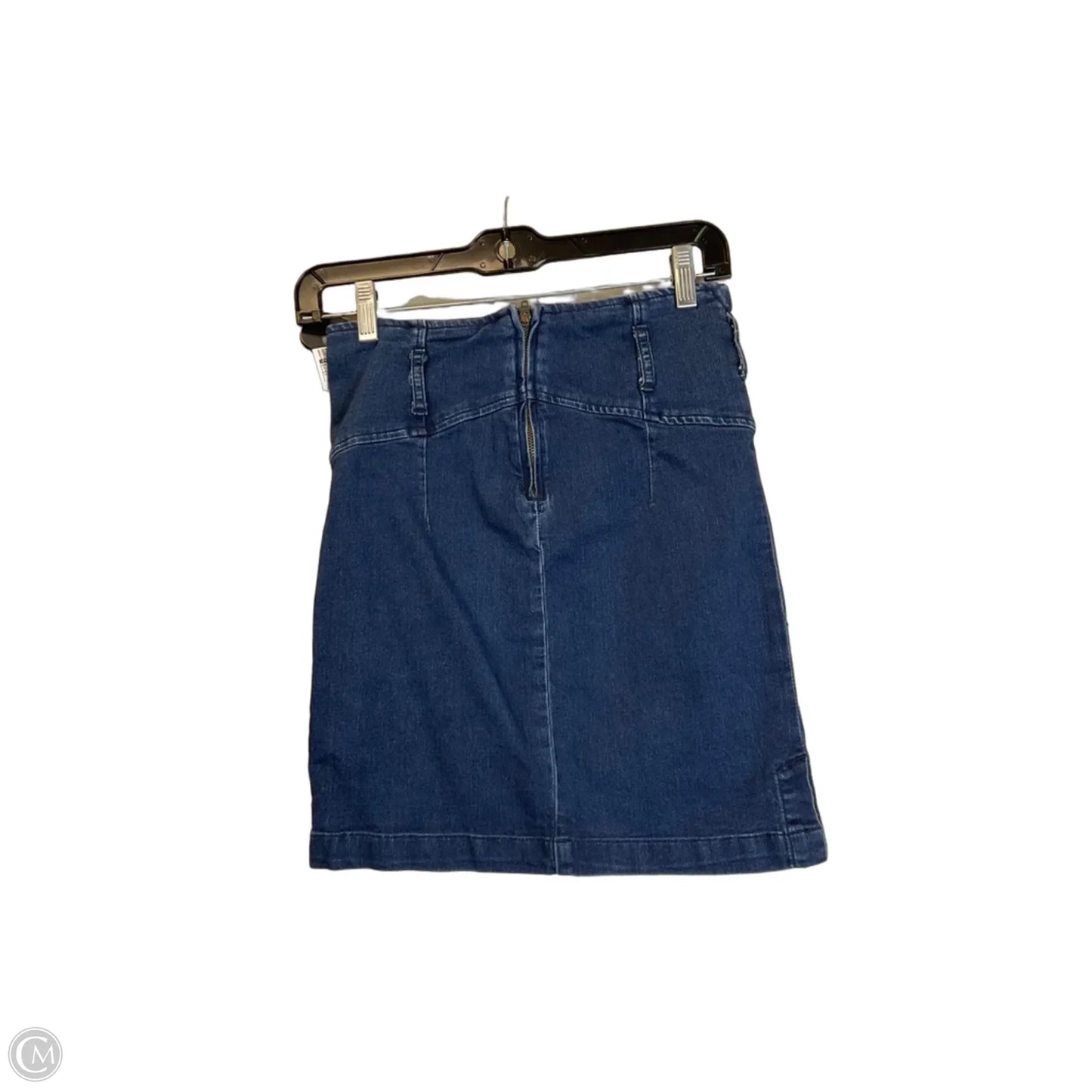 Skirt Mini & Short By Free People In Blue Denim, Size: 2