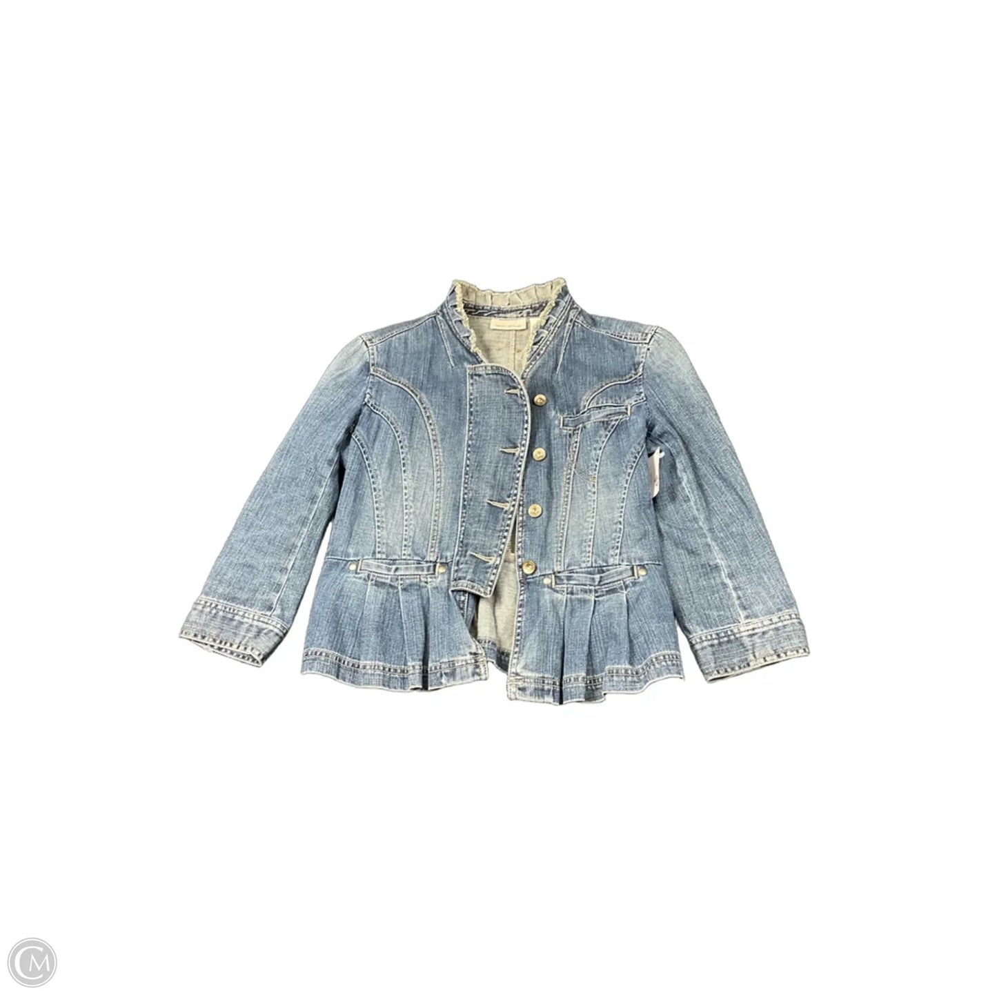 Jacket Denim By Dkny In Blue Denim, Size: M