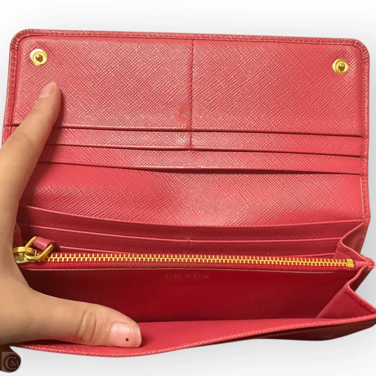 Wallet Luxury Designer By Prada, Size: Medium