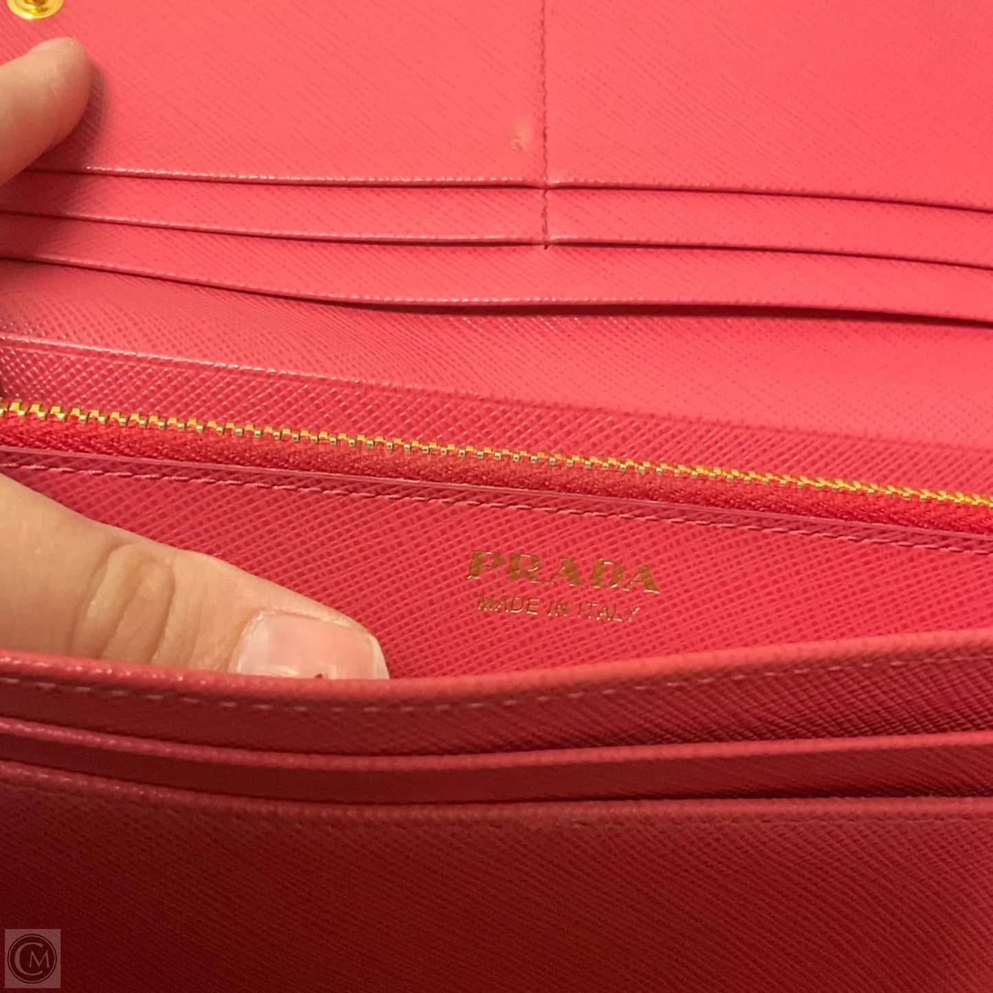 Wallet Luxury Designer By Prada, Size: Medium