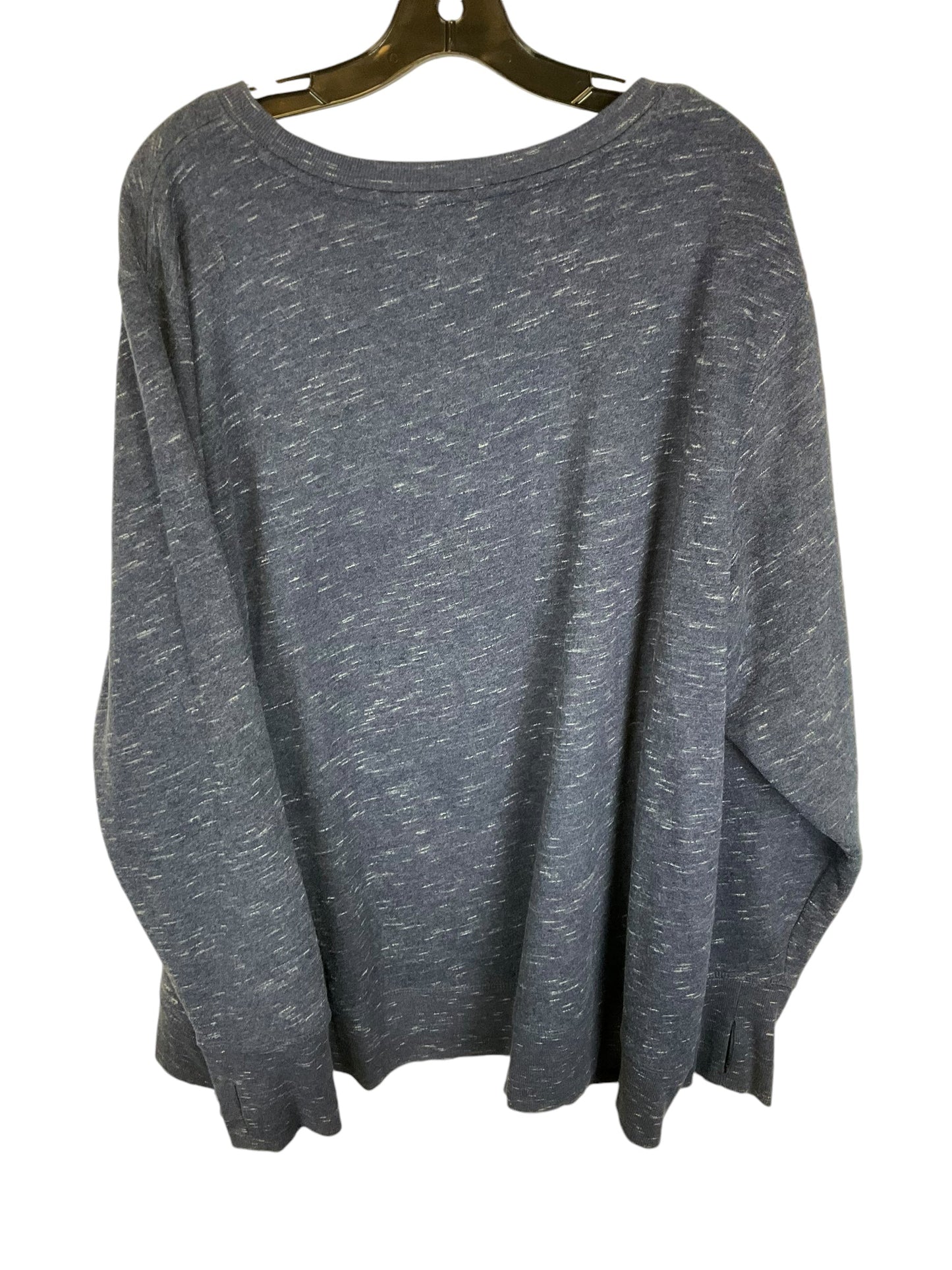 Sweatshirt Crewneck By Tek Gear In Blue, Size: 3x