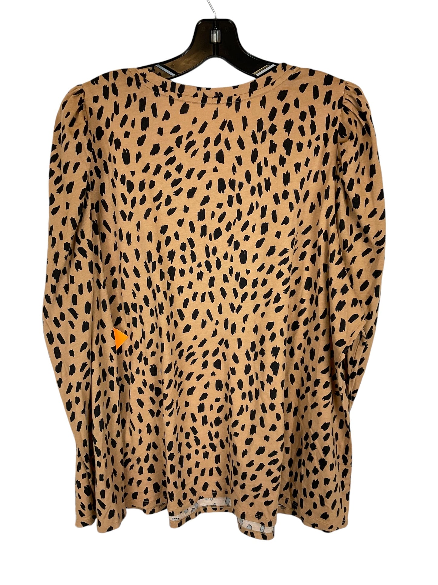 Top Long Sleeve By Crown And Ivy In Animal Print, Size: 3x