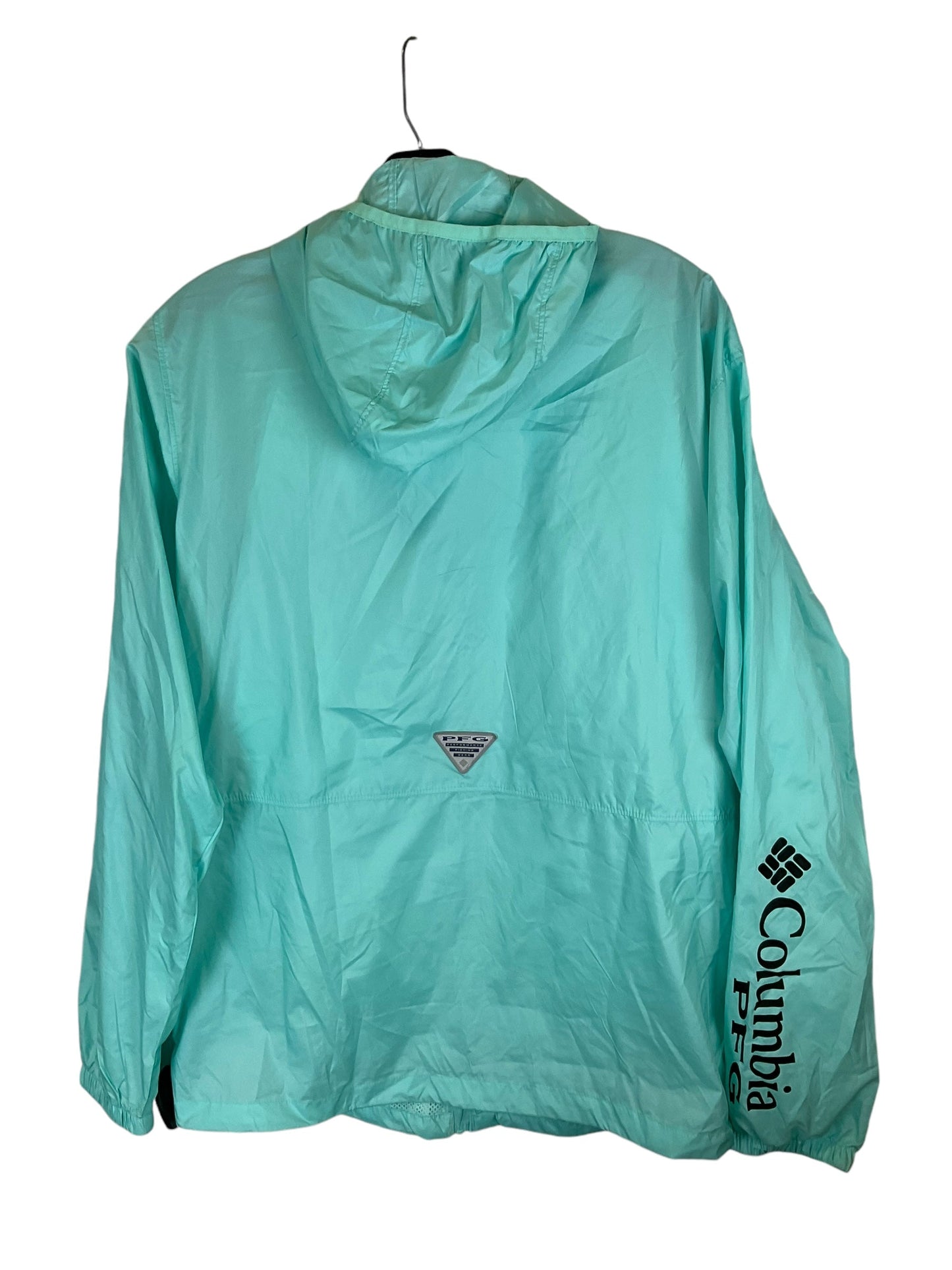 Athletic Jacket By Columbia In Teal, Size: S